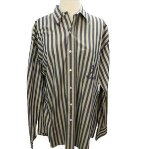 Hugo Boss Man Tayiored Shirt L Brown Beige Stripes